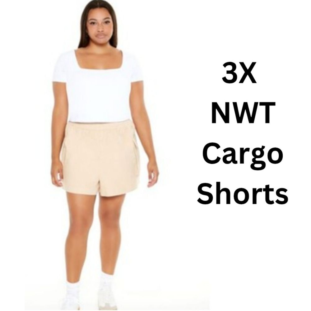 NWT Cargo Shorts 3X Oatmeal Summer Spring Cotton V-2467